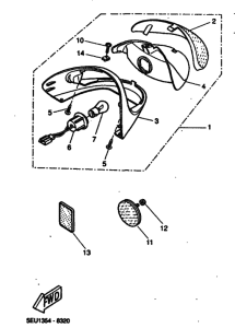 YH50 Taillight unit ass`y