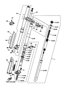  Вилка передней оси