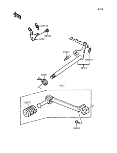 KMX80 Механизм переключения передач
