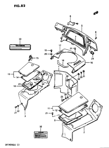 GV1400 Inner cowling gv1400gdg / gtg / gdh / gdj