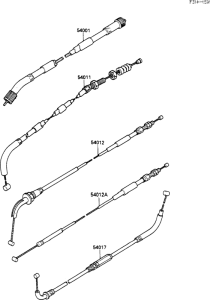 EX500 Тросы управления