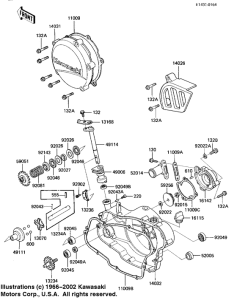 KX125 Engine covers / water pump