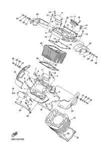 XVS1300A Цилиндры