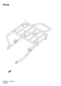 DR200 Багажник