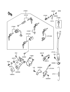BJ250 Замок зажигания