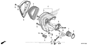 VT1300CT Воздушный фильтр