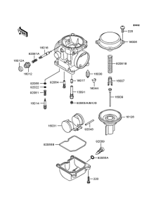 EX400 Карбюратор в разборе