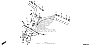VT1300CX Handlebar + top bridge (2)