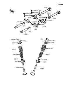 Z250 Rocker arms / valves