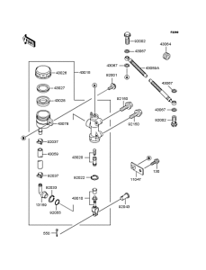 ZX400 Задний торм цилиндр