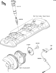 ZX1000 Система зажигания
