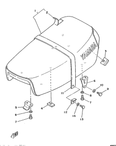 DT125MX Сиденье