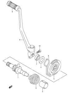 JR80 Ножной стартер