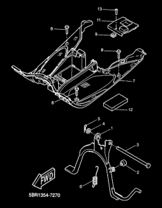 YQ50 Support repose pieds