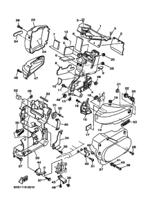 XVS1100A XVS11AP Боковая крышка