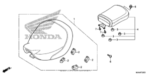 VT750CS (ABS) Seat (1)