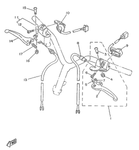 YA50R Handle switch. lever