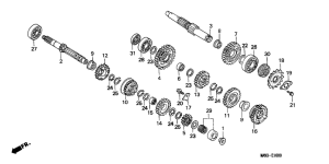 NX650 Трансмиссия