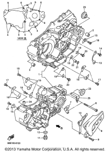 WR400FK Картер двигателя