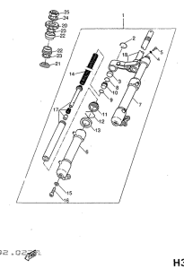 YQ50 Передняя вилка