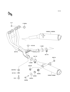 ZX600 Глушитель