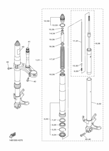 YZF-R1 Вилка передней оси