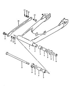 GSX400 Маятник задний