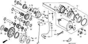 XBR500 Стартерный мотор