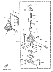 RD350LCF (20KW) Карбюратор