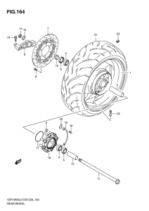 VZR1800 Rear wheel complete assy