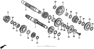 CR250R Трансмиссия