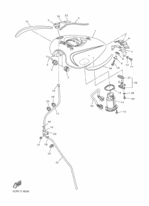 XVS950A Топливный бак