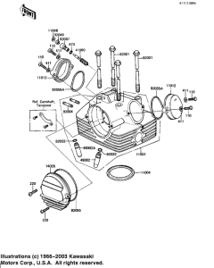 KZ250 Cylinder head / covers