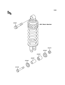 KLE250 Задняя подвеска