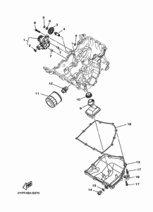 YZF-R3A Масляный насос