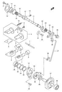 RMX250 Клапан выхлопа