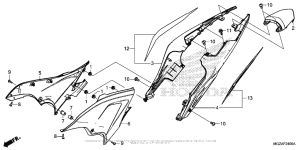  Side Cover + Rear Cowl