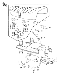 KZ1000 Seat / seat cover