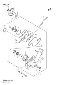 DL650 (ABS) Водяная помпа