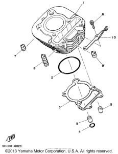 XT225FC Цилиндры