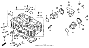 CMX450 Головка цилиндров