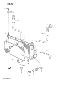 GSX1100 Масляный радиатор