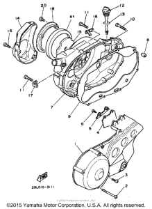 RZ350L Боковые крышки