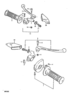RM100 Handle grip - lever