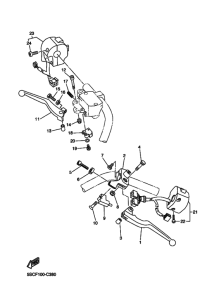 XVS650A Interruptor  manillar&palanc
