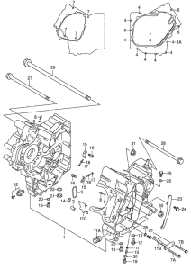 SV650 Картер двигателя