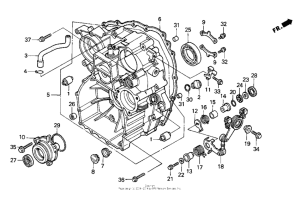 GL1500SE Задний кожух картера