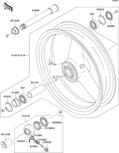 ZX1200 Переднее колесо