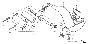 CR250R Глушитель