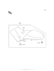 KLE650 Сиденье